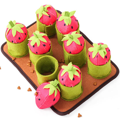 Strawberries & Fun Pet Juguete - Toy de comida para perros y gatos