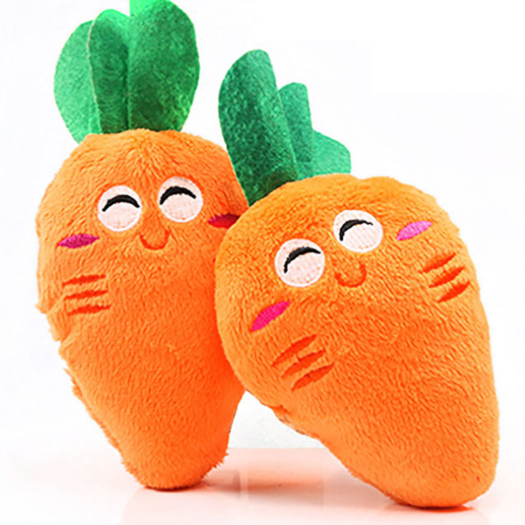 Plush Pet Toys - Diversos diseños de frutas y dibujos animados para perros y gatos