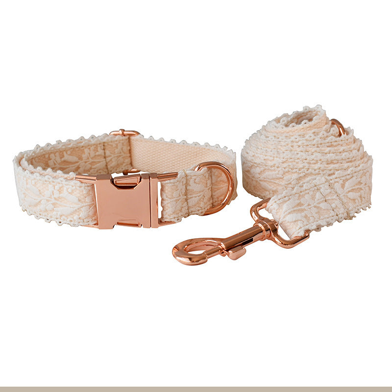 Leaf Lace Pet Collar - Stylish & Elegant