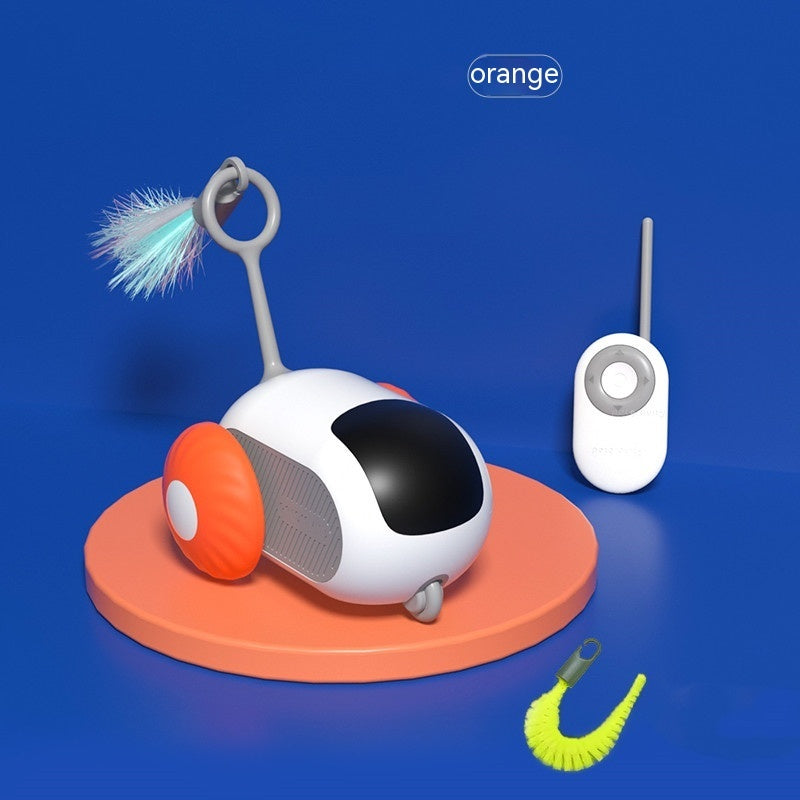 Remote Control Smart Cat Toy Car - USB Charging, Interactive & Self-Moving