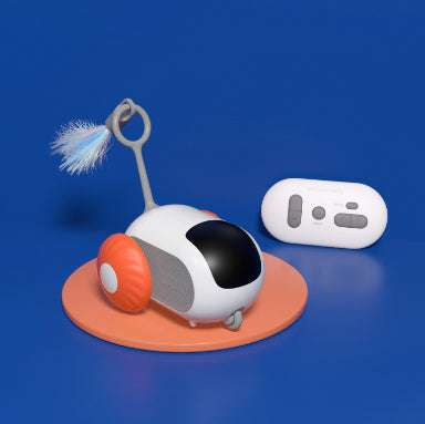 Remote Control Smart Cat Toy Car - USB Charging, Interactive & Self-Moving