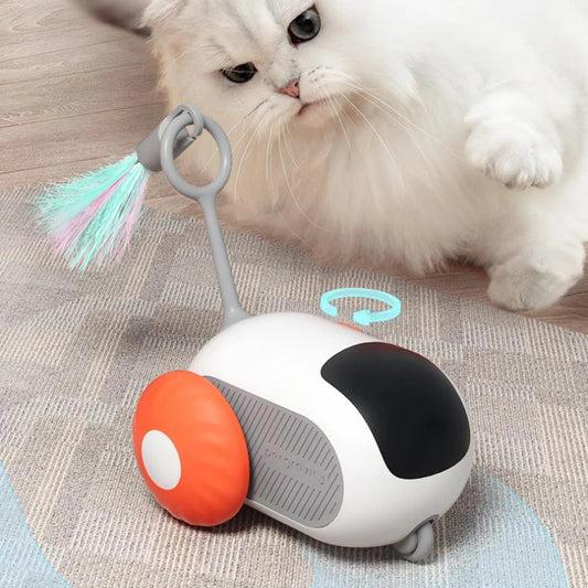 Remote Control Smart Cat Toy Car - USB Charging, Interactive & Self-Moving