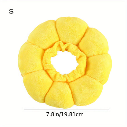 小型ペット用ひまわりリカバリーカラー - 調整可能なEカラーで癒しのために