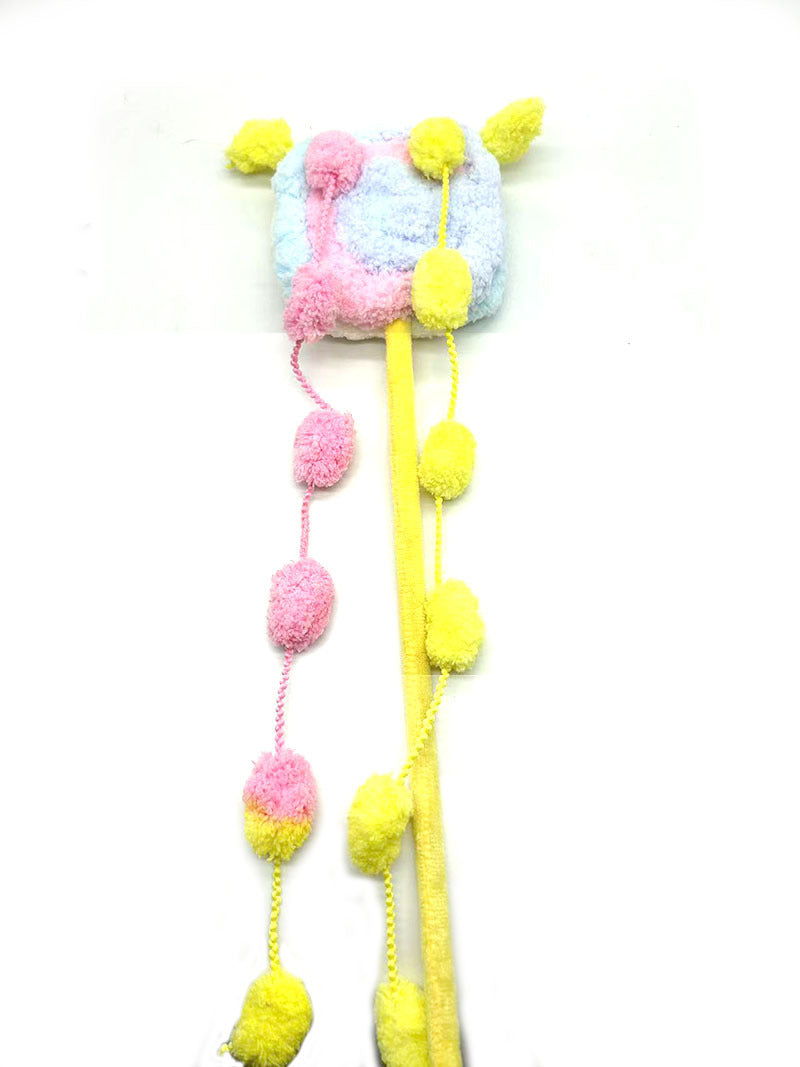 Funny Velvet Lollipop-Shaped Cat Toy - Interactive, Soft & Teething-Friendly