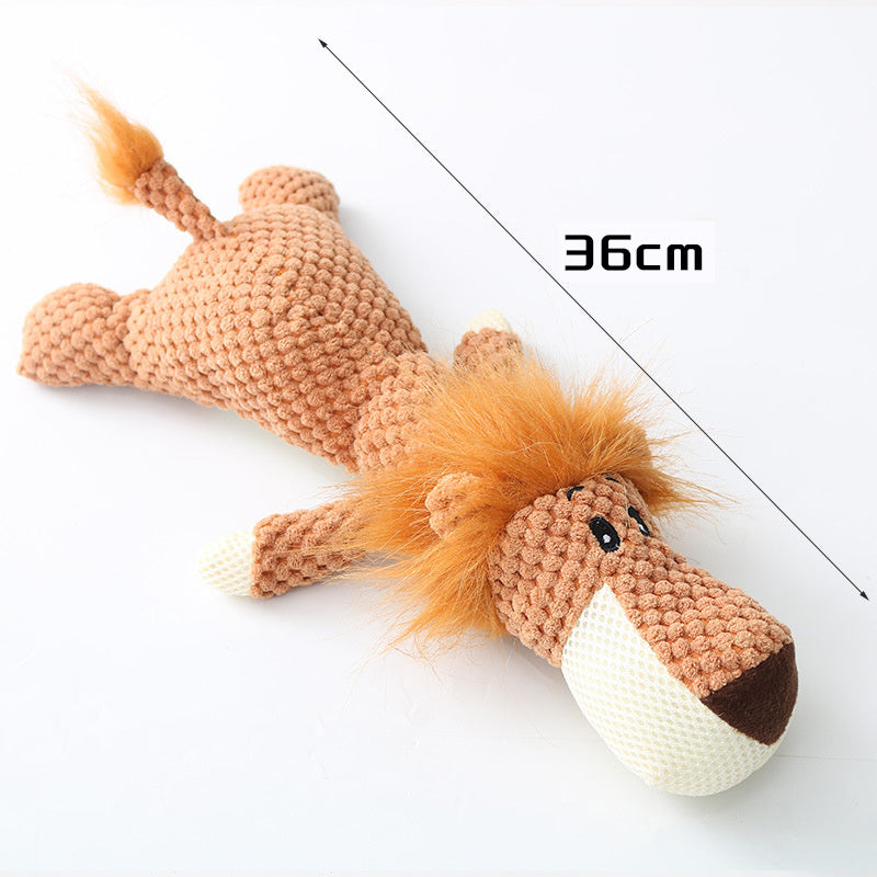 Cartoon Plush Puppy Dog Chew Toy - Squeak Toy for Small Dogs