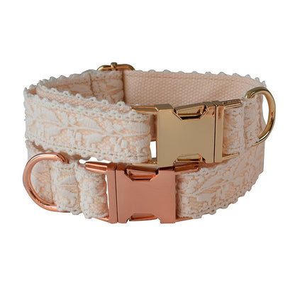 Leaf Lace Pet Collar - Stylish & Elegant