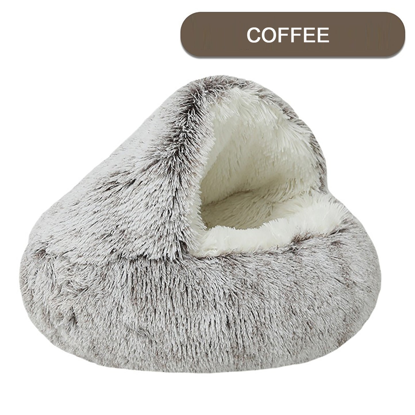 Luxurious Luxious Laveus Round Cat Bed - suave, semicerrado y acogedor para la comodidad de invierno