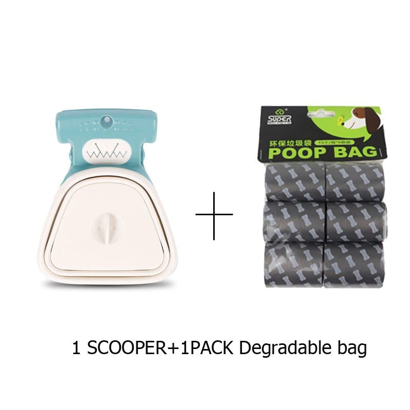 Foldable Pet Pooper Scooper - Portable & Heavy-Duty Dog Waste Cleaner