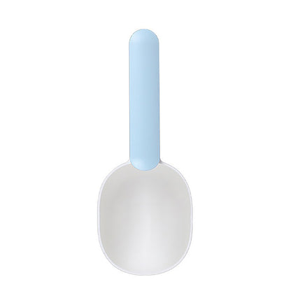 Ergonomic Pet Food Scoop - Measuring Cup with Bag Clip for Dogs & Cats