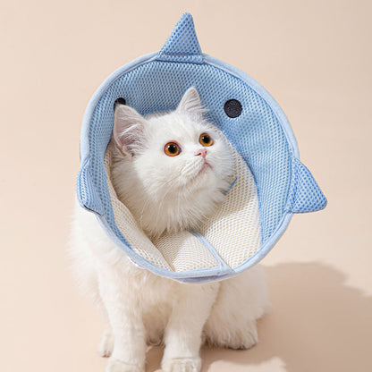 Soft Cat Recovery Collar - Nonwoven Fabric Elizabethan Collar for Wound Healing