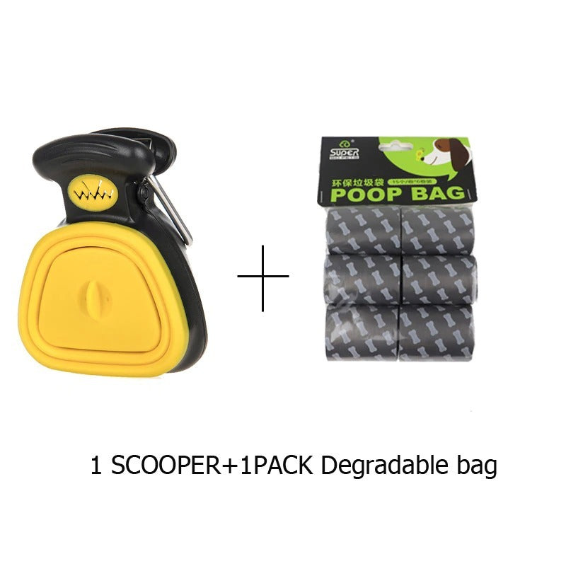 Foldable Pet Pooper Scooper - Portable & Heavy-Duty Dog Waste Cleaner