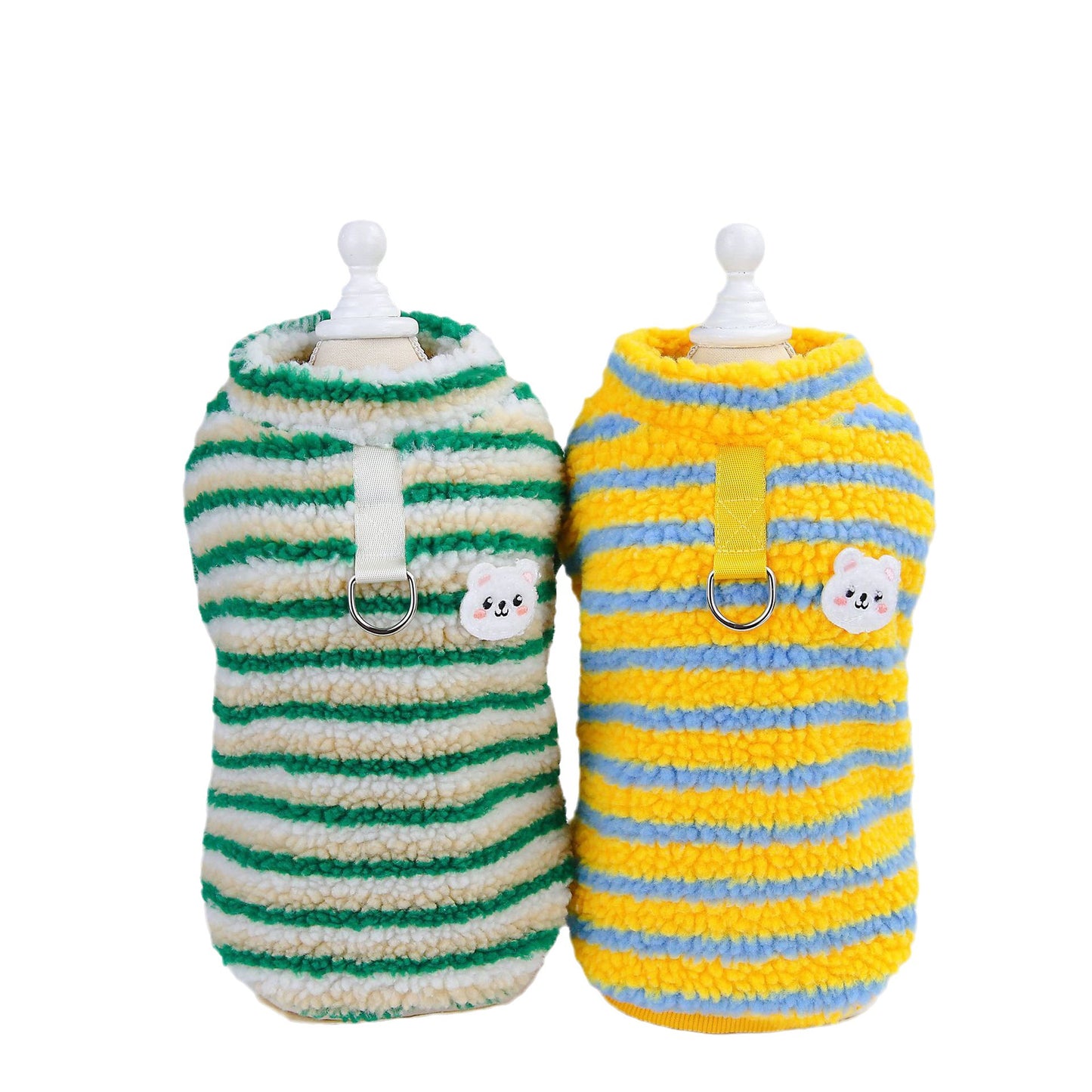 Cozy Striped Bear Pet Sweater - Warm & Adorable