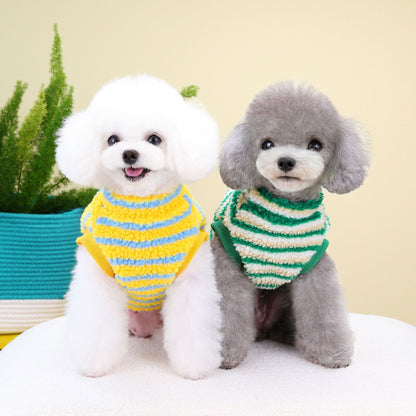 Cozy Striped Bear Pet Sweater - Warm & Adorable