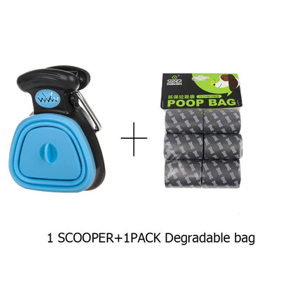 Foldable Pet Pooper Scooper - Portable & Heavy-Duty Dog Waste Cleaner