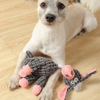 Paquete de juguete para perros chirriante - juguetes de masticación de lujosos para perros pequeños y medianos, limpieza de dientes