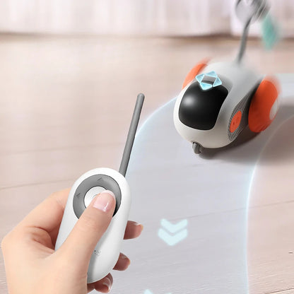 Remote Control Smart Cat Toy Car - USB Charging, Interactive & Self-Moving