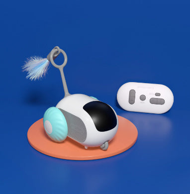 Remote Control Smart Cat Toy Car - USB Charging, Interactive & Self-Moving