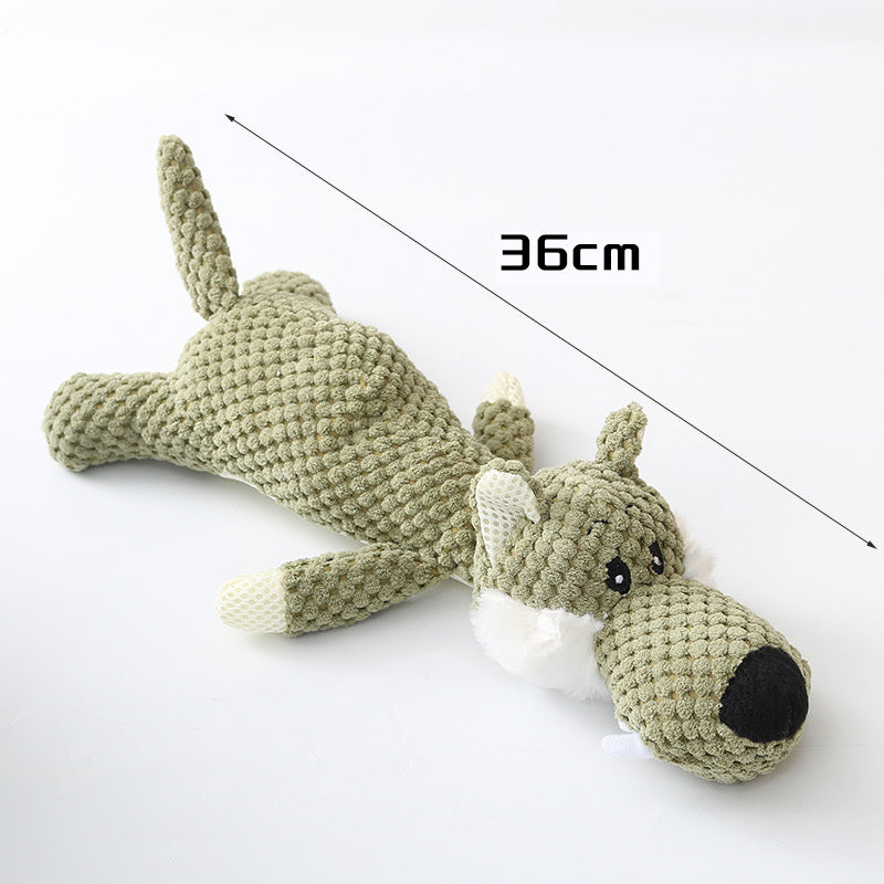 Cartoon Plush Puppy Dog Chew Toy - Squeak Toy for Small Dogs