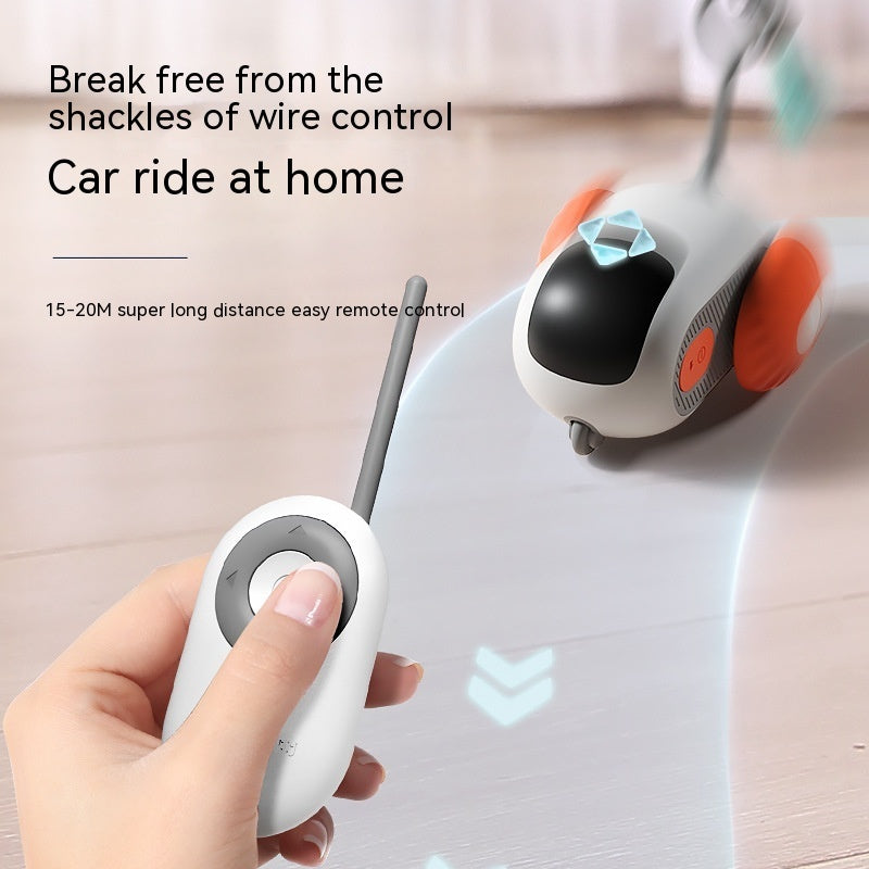 Remote Control Smart Cat Toy Car - USB Charging, Interactive & Self-Moving